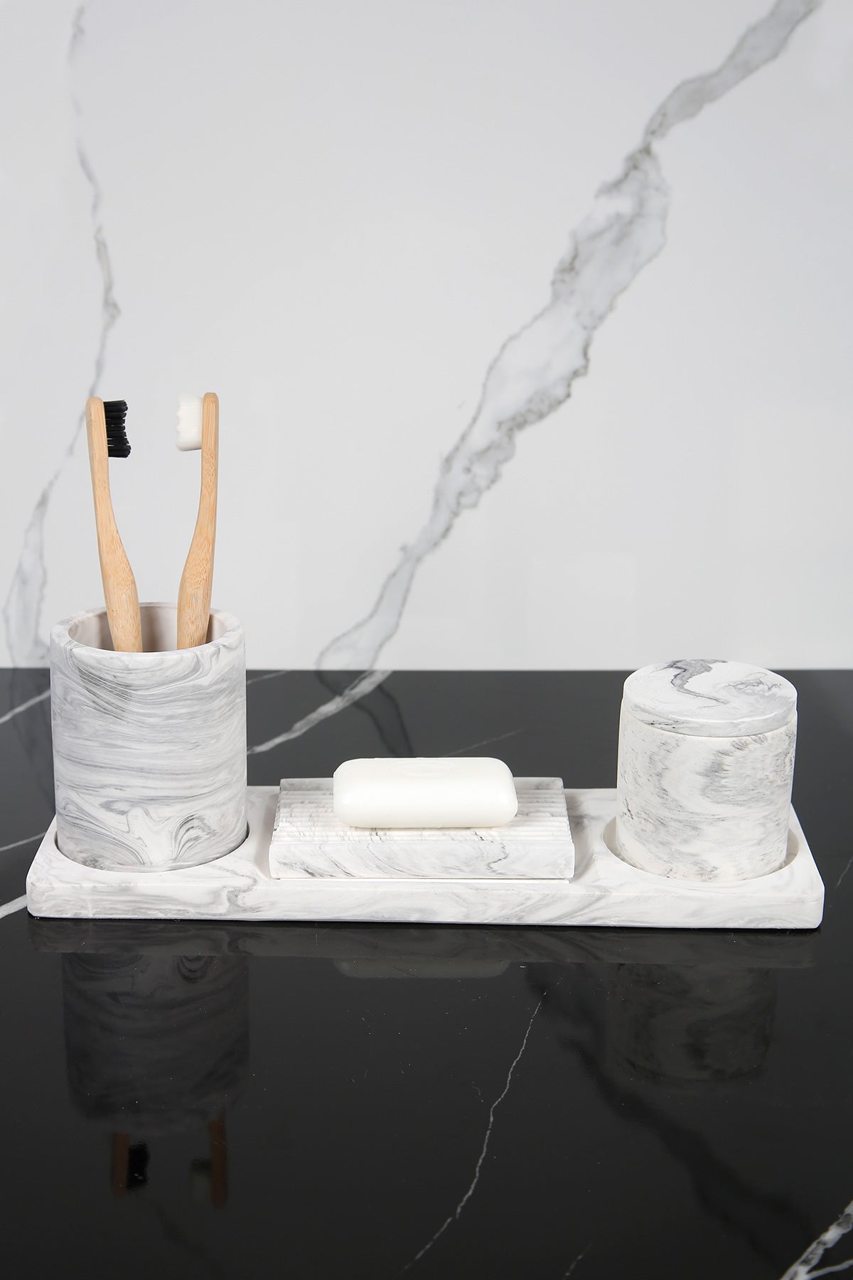 Marble Serisi Banyo Seti Beton