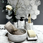 Mermer Desen Beton Banyo Seti