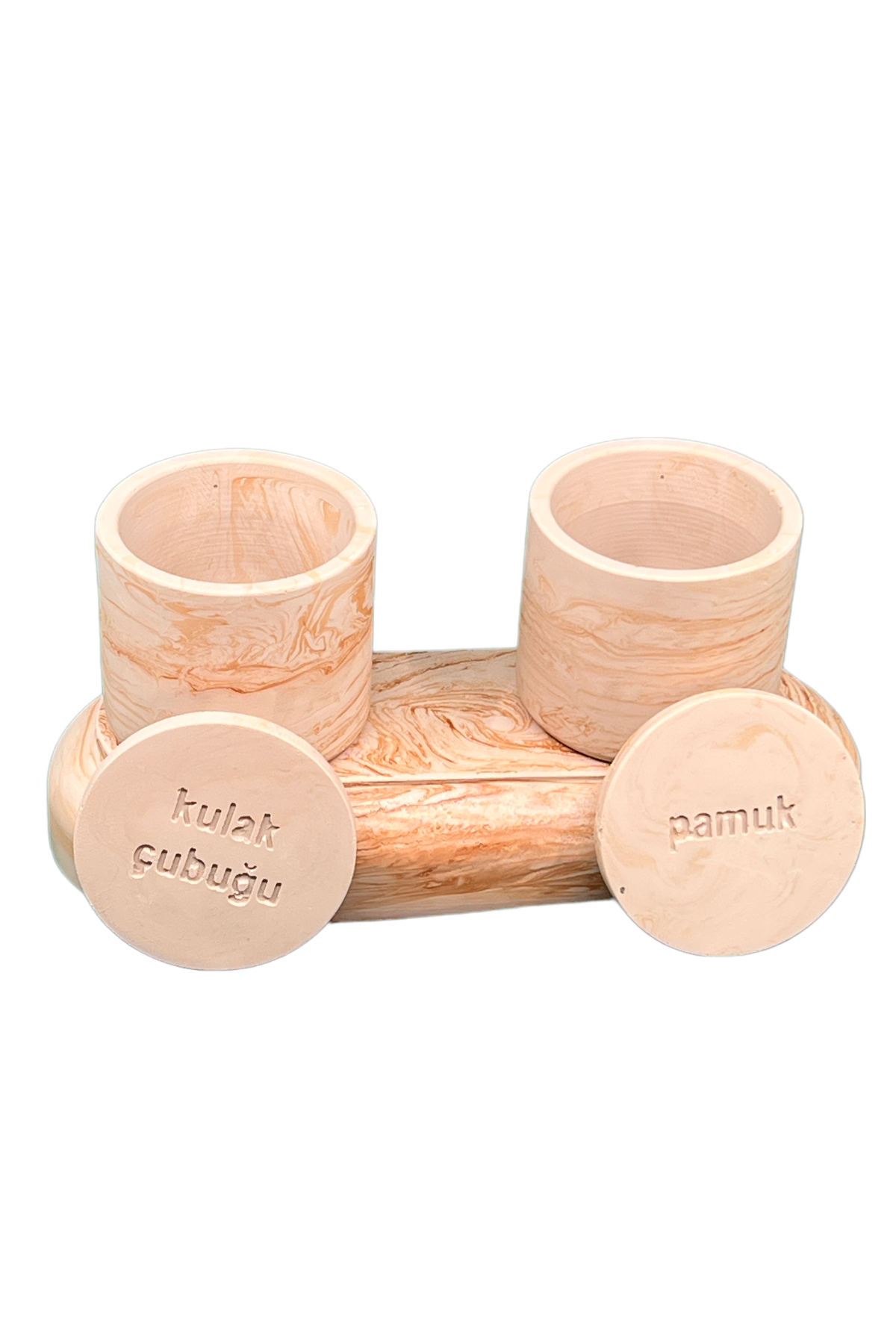 Doğal Taş Serisi Banyo Organizer Set Beton