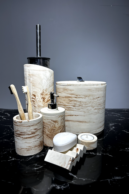 Mermer Efekt Beton Banyo Seti