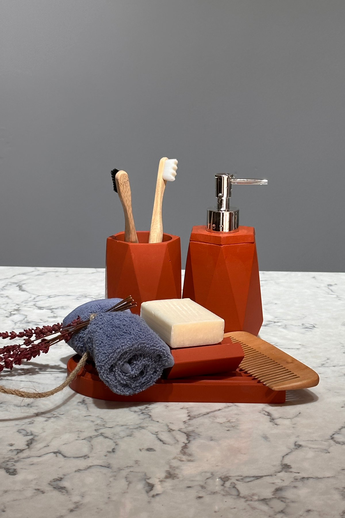 Terracotta Serisi Sıvı Sabunluk Set